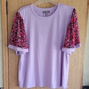 Lavendar Bell Sleeve Blouse